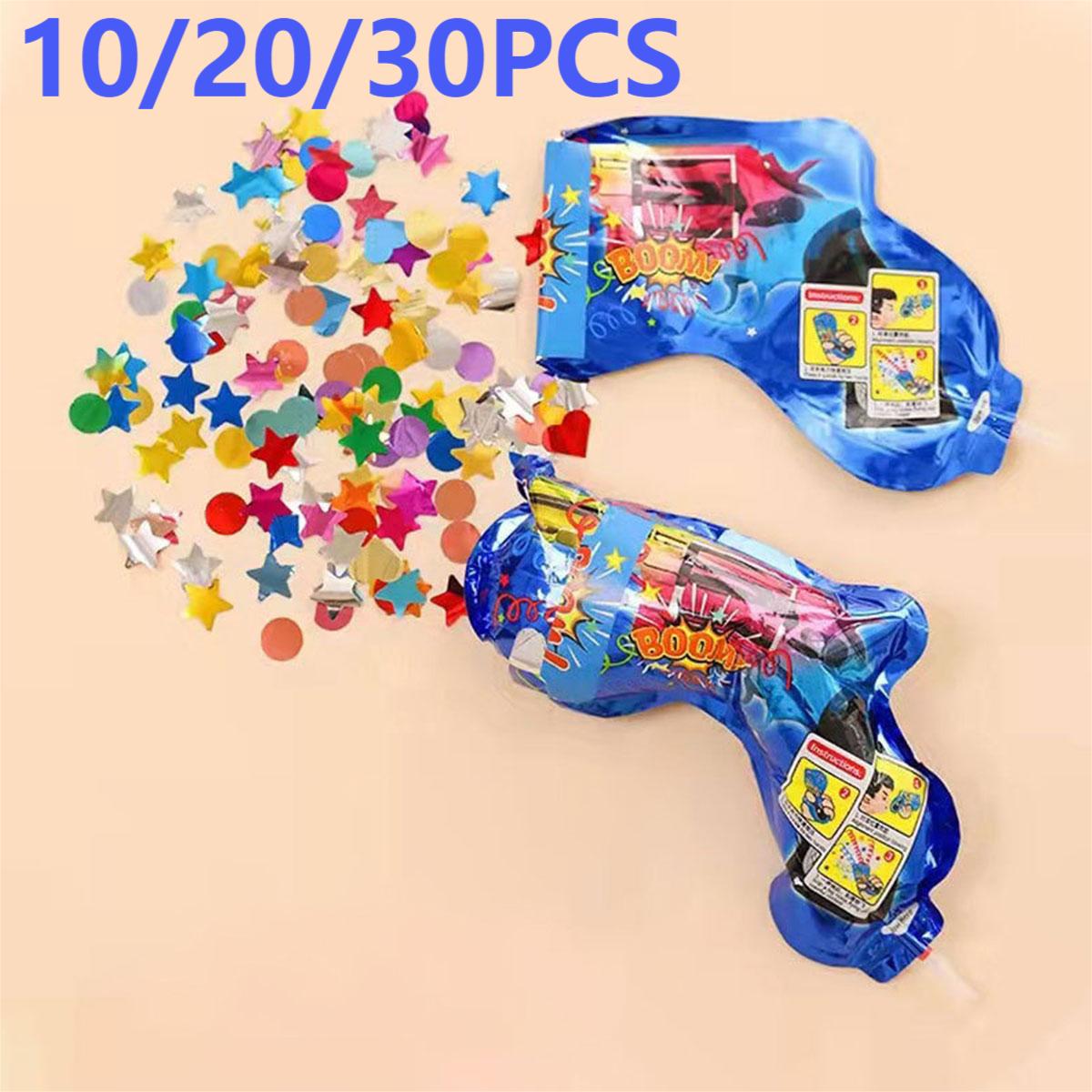 Confetti Cannon Tube - 10/20/30 Adet Havai Fişek Şişme Konfeti