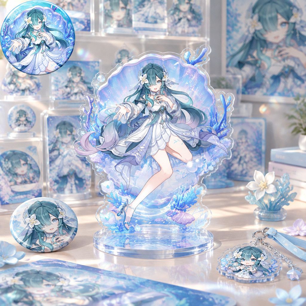 Supply Event - Anime Karakteri Genshin Impact Vodyanitsa Broş