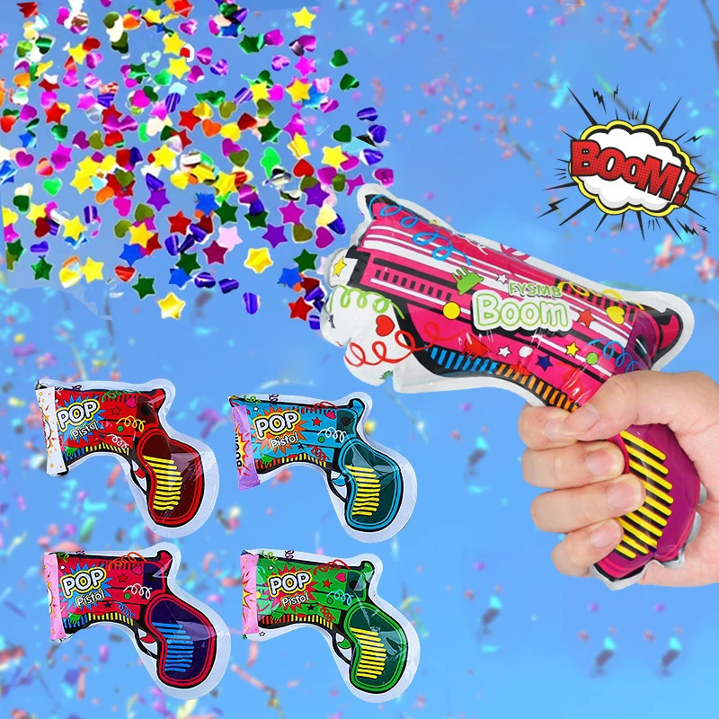 Confetti Cannon Tube - 10 adet Parti Şişme Balon El
