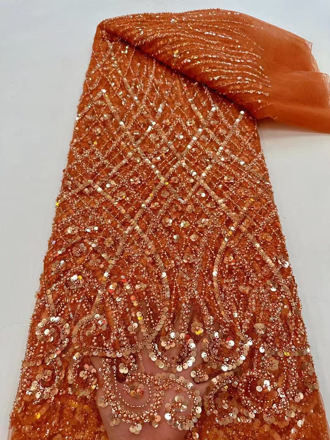 Glitter Tablecloth - 1 Yard Afrika kumaşı, kadınlar için,