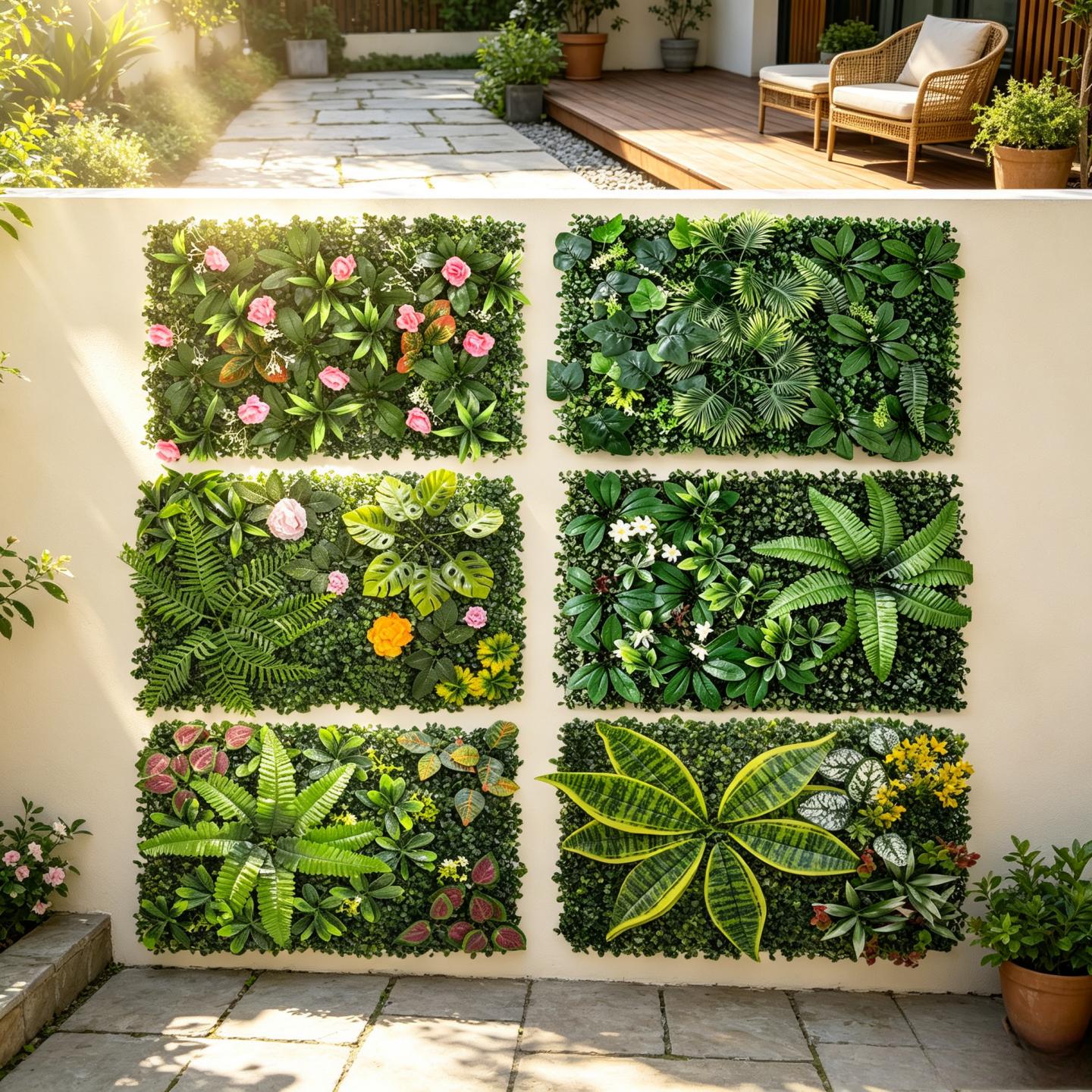 UV Dayanımlı Yapay Yeşil Duvar - Flower Wall Panel incelemesi ve fiyatı