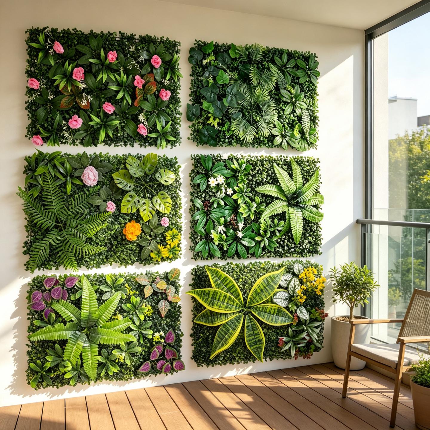 UV Dayanımlı Yapay Yeşil Duvar - Flower Wall Panel incelemesi ve fiyatı