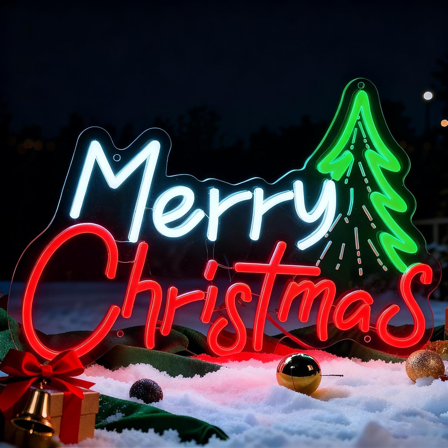 Noel Temalı Neon Tabela, USB i - Neon Sign Party incelemesi ve fiyatı