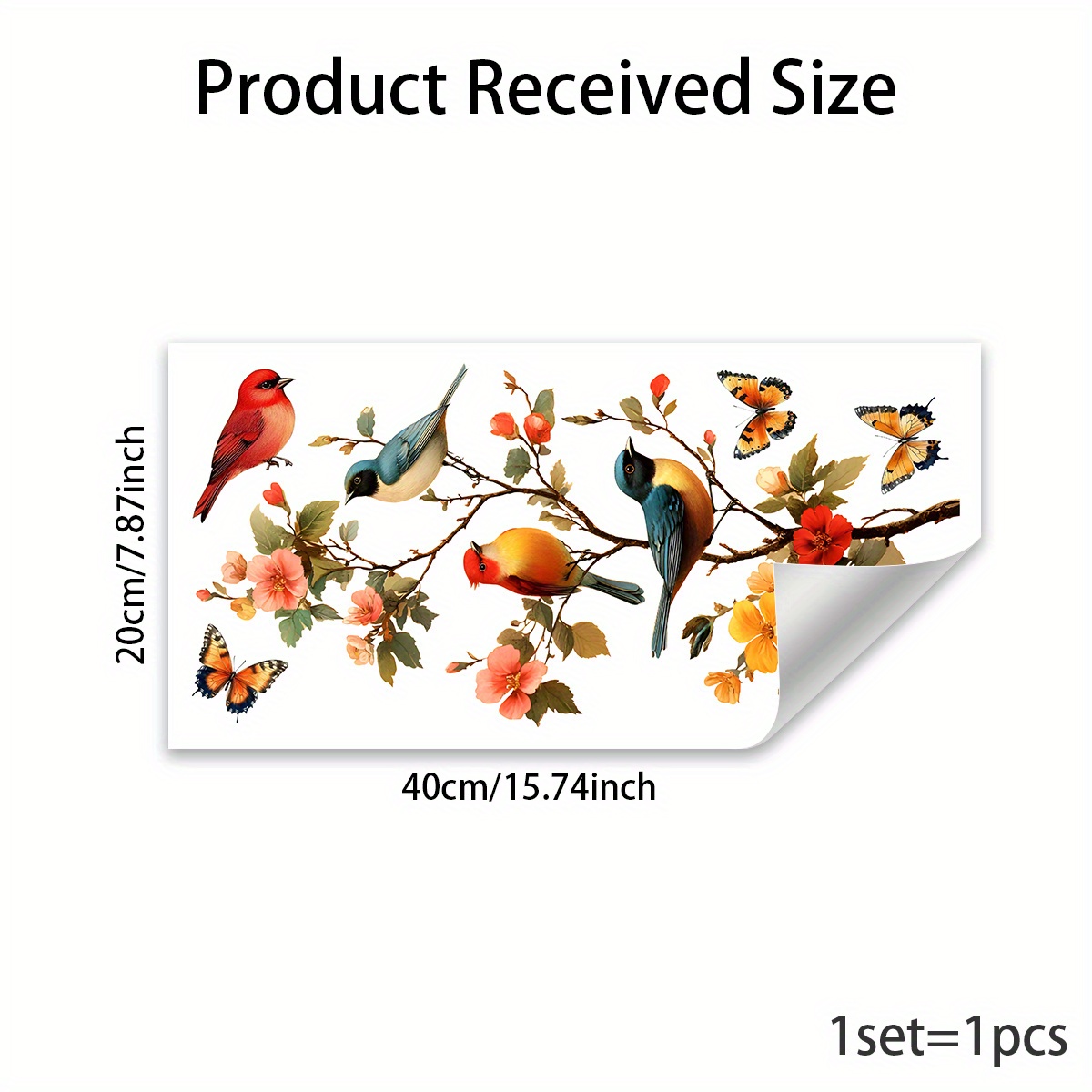 1 Adet Pastoral Çiçek ve Kuş P - Flower Wall Panel incelemesi ve fiyatı