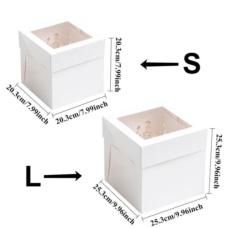 2/4/6 adet beyaz pasta kutusu, - Event Party Box incelemesi ve fiyatı