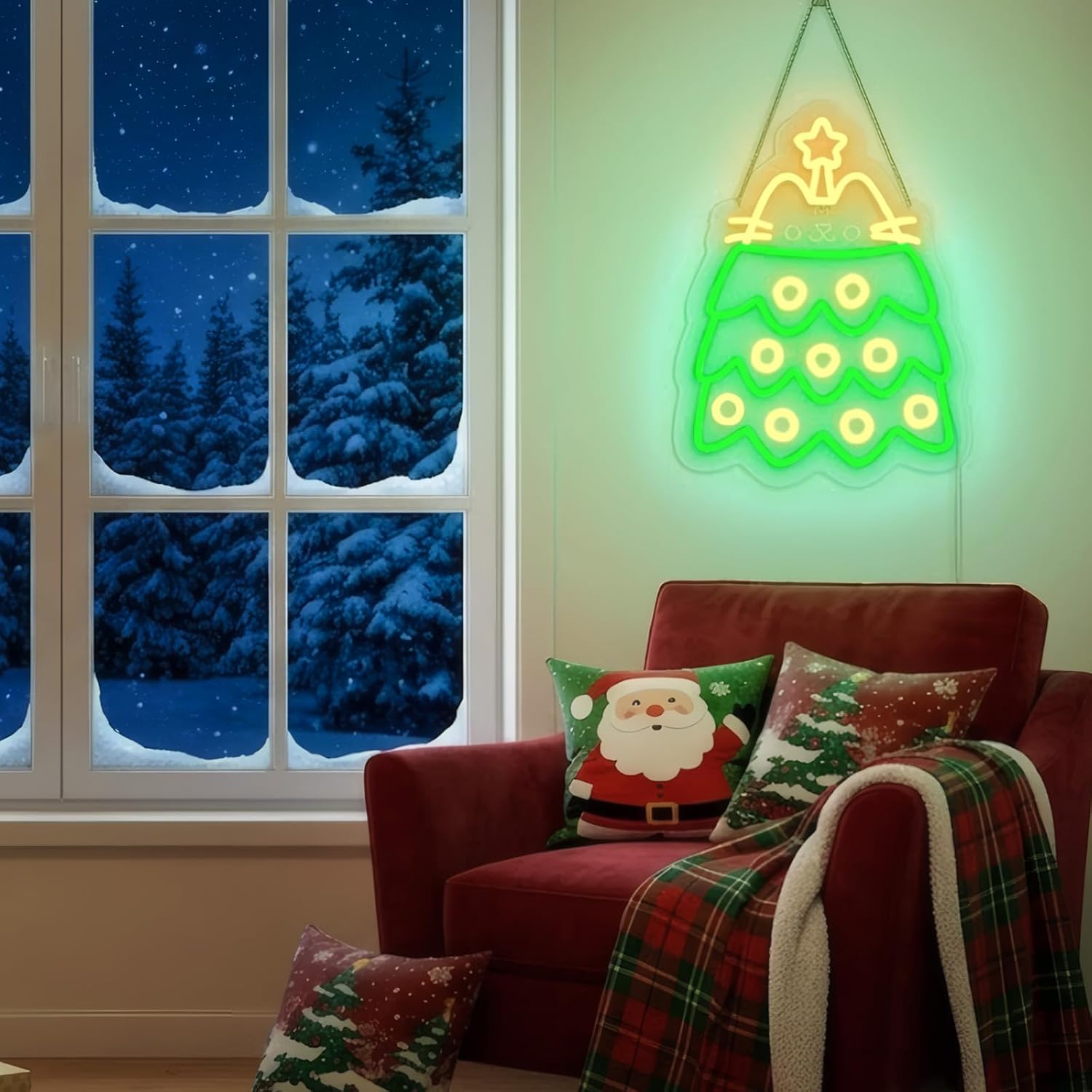 Noel Ağacı LED Neon Tabelası,  - Neon Sign Party incelemesi ve fiyatı