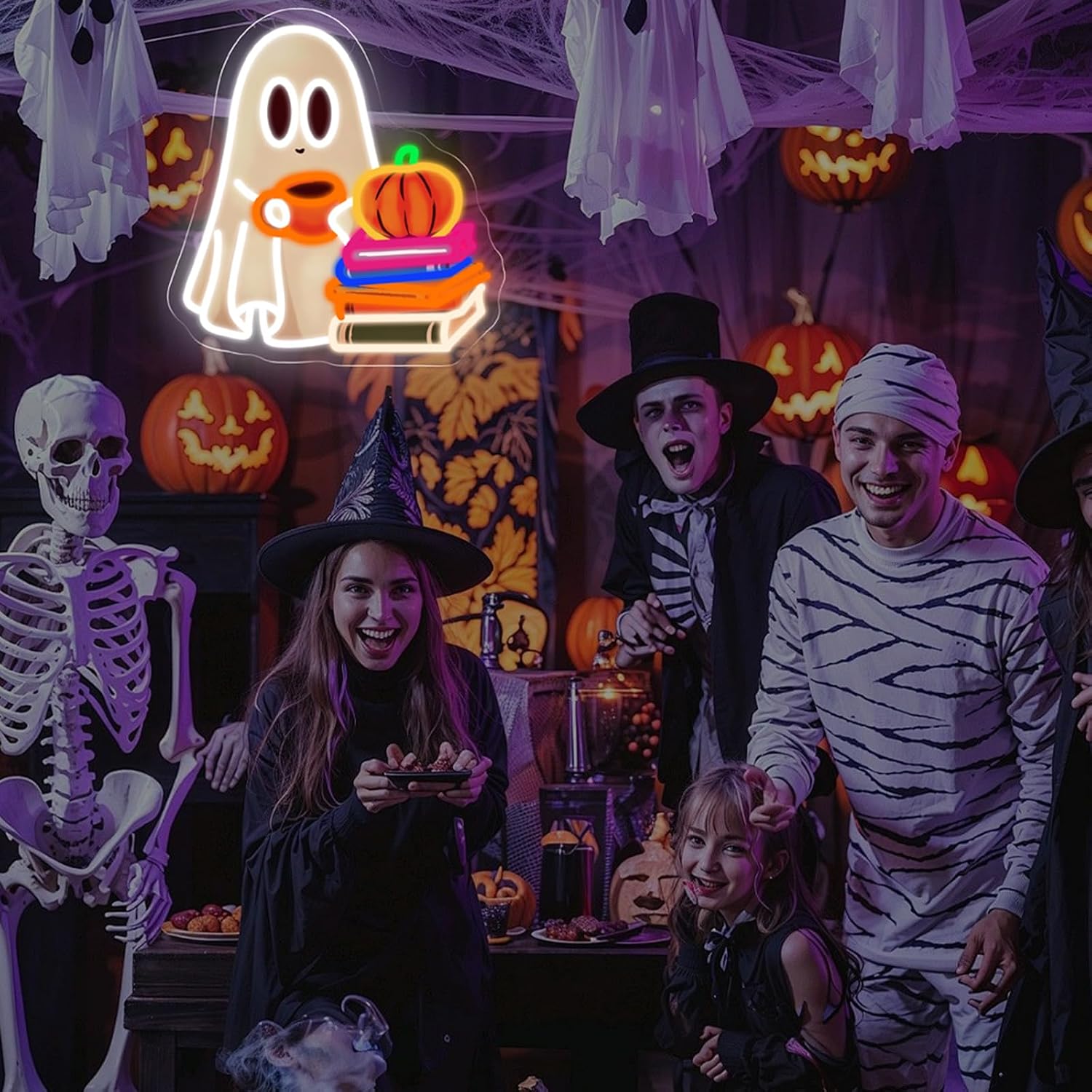 Şirin Hayalet Kitap Okuyan Neo - Neon Sign Party incelemesi ve fiyatı