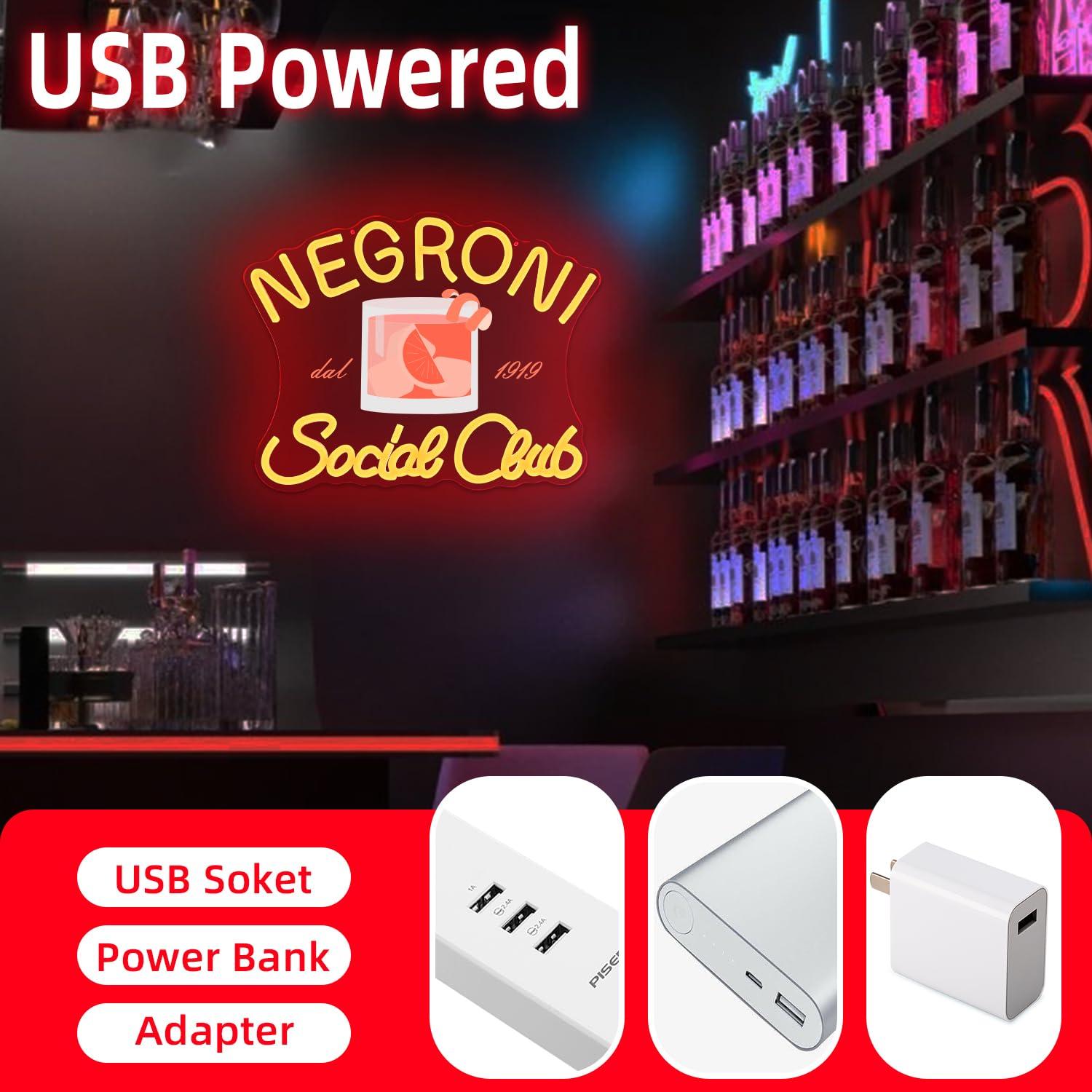 Negroni Sosyal Kulübü Neon Tab - Neon Sign Party incelemesi ve fiyatı