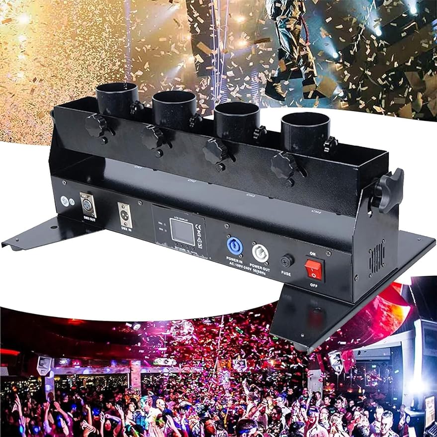 4 Tüplü Konfeti Makinesi, DMX  - Confetti Cannon Tube incelemesi ve fiyatı