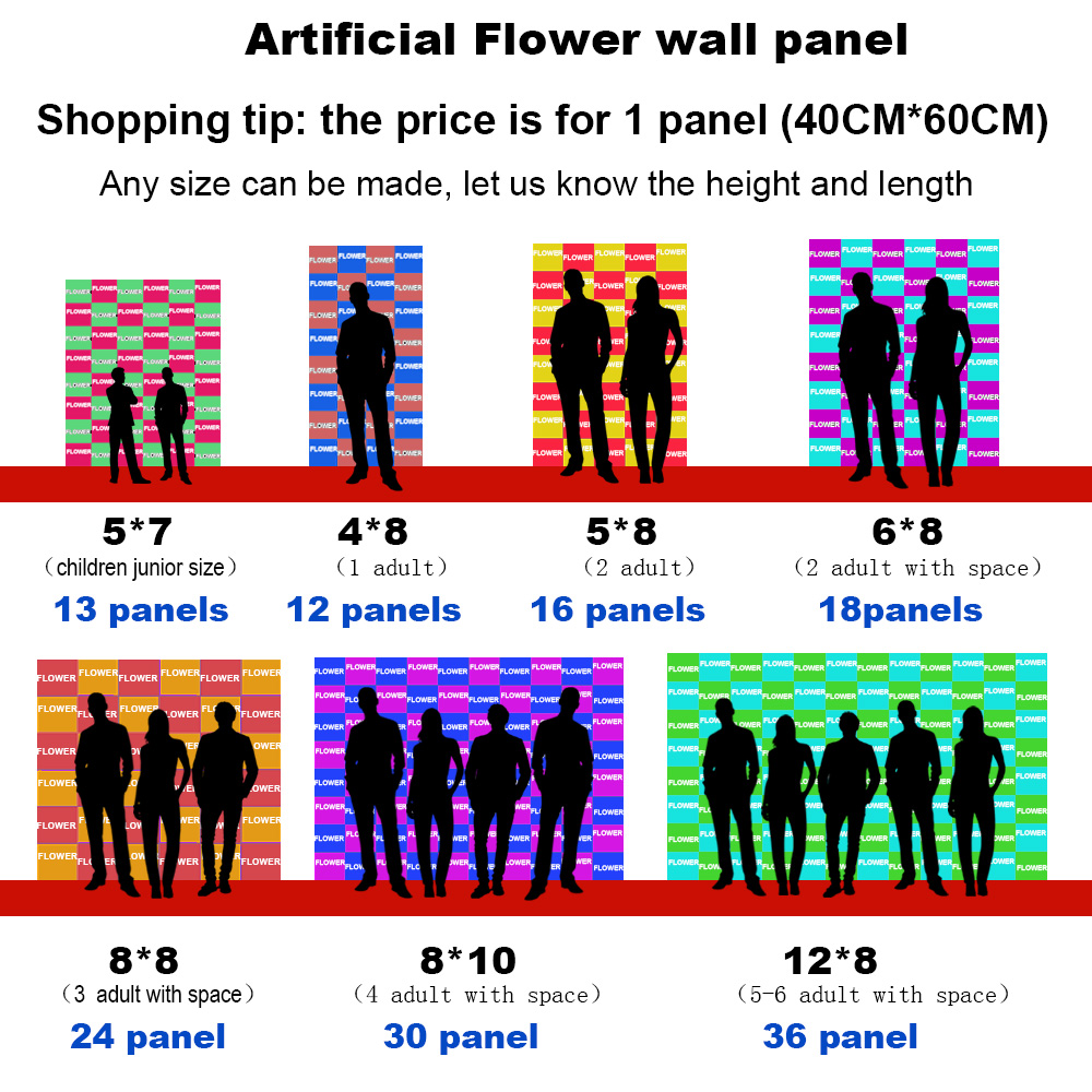 15.7*23.6 inç yapay bitki çiçe - Flower Wall Panel incelemesi ve fiyatı