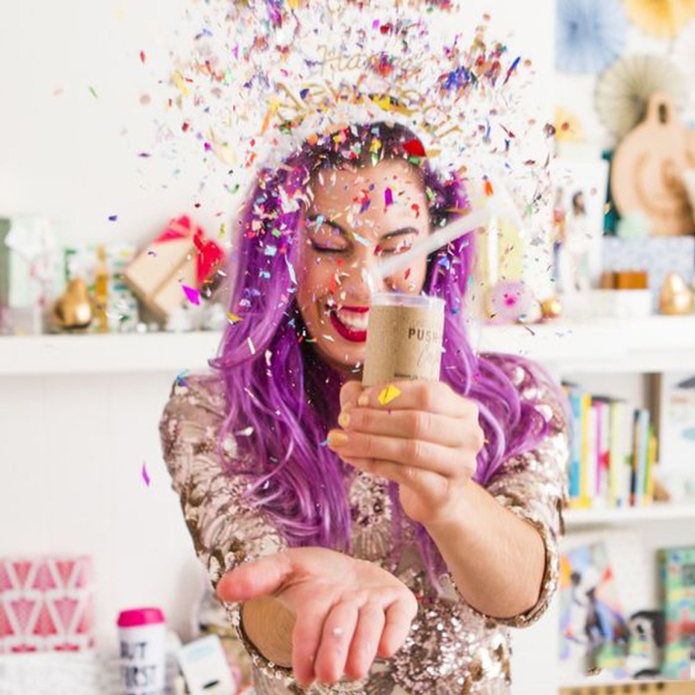 Renkli Pastel Gelin Duşu Push  - Confetti Cannon Tube incelemesi ve fiyatı
